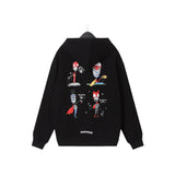 CHH Chrome Heart Hoodie Couple Villain Skull Cardigan Hooded Sweater Men