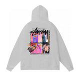 Stussy Hoodie Fall/Winter Fleece Hooded Sweater