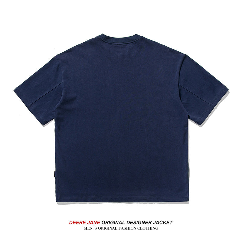 Men T-shirt Summer Cotton Short Sleeve T-shirt Men's Loose Half Sleeve