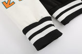 Off White Jacket Autumn/Winter OW Multi-element Logo Woolen Splicing Jacket