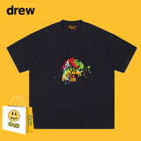 Drew T Shirts Loose Graffiti Printing