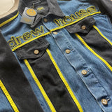 Drew House Jacket Splicing Embroidered Letter Denim Jacket