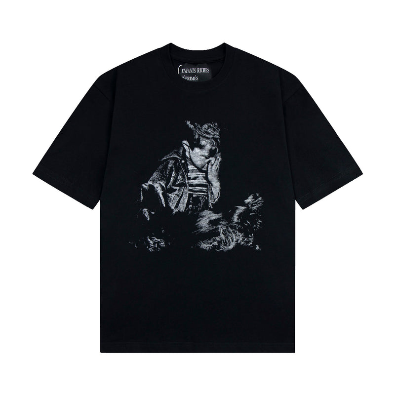 ERD T Shirts Cartoon Print Loose-Fitting Casual T-shirt