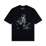 ERD T Shirts Cartoon Print Loose-Fitting Casual T-shirt