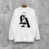 Purple Brand Sweatshirt Loose Crew Neck Sweater
