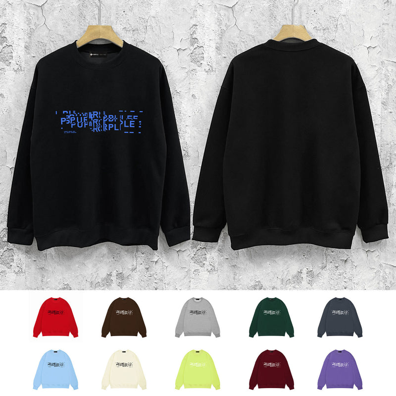 Purple Brand Sweatshirt Loose Crew Neck Sweater