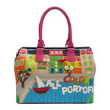 Chh Chrome Heart Leather Bag Embroidered Cartoon Shoulder Bag Crossbody Bag