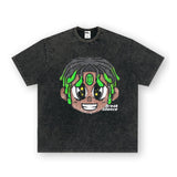 Vintage T-shirts Graffiti Trend Brand Cotton Short Sleeve T-Shirt