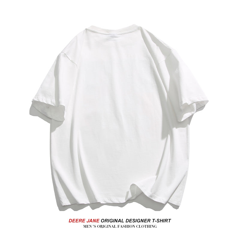 Men's T-Shirts Summer Short-Sleeved T-shirt Men's Loose Casual Cotton All-Matching