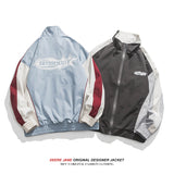 Men Jacket Spring Splicing Coat Men's Loose All-Match Sports Leisure