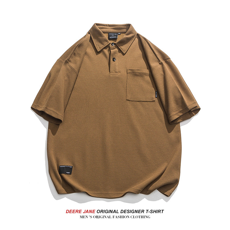 Men T-Shirts Short Sleeve T-shirt Men's Polo Shirt Summer Loose T-shirt