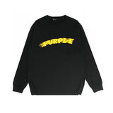 Purple Brand Long Sleeve T-Shirt Fashion Loose Long Sleeve Top