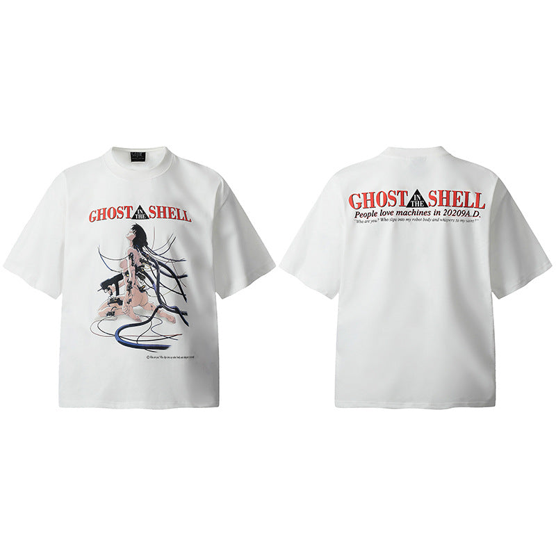 Men Vintage T-Shirts Saint Michael "Ghost Shell"