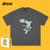 Drew T Shirts T-shirt Cotton Short Sleeve Male Shark