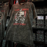 Pearl Jam T Shirts Nirvana RAMONES ACDC Washed Vintage Old Rock T-Shirt