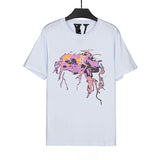 Vlone T Shirts Printed Loose Fashion Brand Men's and Women's T-shirt Short Sleeve