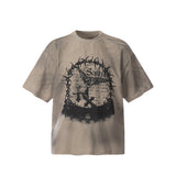 Unisex T-Shirts Saint Michael Vintage Loose Casual T-Shirt
