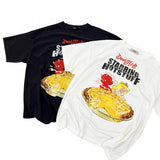 Men Vintage T-Shirts Gluttonous Demon Banana