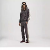 Palm Angels Sweatshirts Suit Striped Color Matching Sports Suit Loose Casual Suit