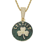 NBA Team Pendants Hip Hop Celtic Ball