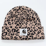 Carhartt Hat Fashion Leopard Print Warm Knitted Hat