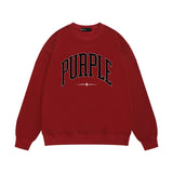 Purple Brand Sweatshirt Loose Crew Neck Sweater