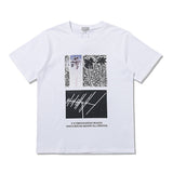 C.e t shirts black and white creative photo men's and women's short sleeves