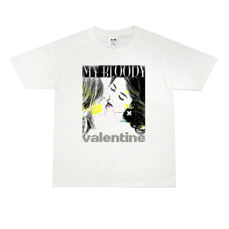 Rock Star T Shirt My Bloody Valentine's Day Band Printed Cotton T-shirt Short Sleeve