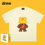 Drew T Shirts Teddy Bear Smiley Printed T-shirt