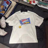 Men Vintage T-Shirts Vintage Old Short Sleeve Cartoon Print T-Shirt Vintage Casual