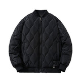 Men Vintage Jackets Loose rhombus cotton-padded baseball jacket jacket jacket