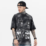 ERD T Shirts Spring and Summer Binding Portrait Destruction Distressed