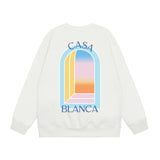 Casablanca Sweatshirts Crew neck sweater autumn and winter print men and women