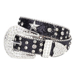 Hip-hop punk rhinestone belt kidsy2k five-pointed star decoration