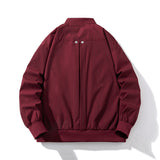 Men Vintage Jackets Vintage Zipper Baseball Padded Jacket Flight Jacket Cotton