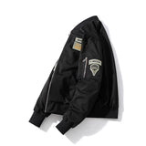 Mens Vintage Jackets Flight Suit Jacket Vintage Embroidered Baseball Suit Hooded