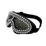 Trendy punk glasses gothic style studded spikes