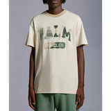 Palm Angels T Shirts Camouflage Letter Short Sleeve T-Shirt