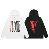 Vlone Hoodie Dragon Big V Letter Hooded Sweater