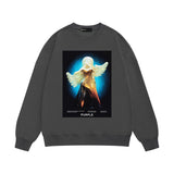 Purple Brand Sweatshirt Loose Crew Neck Sweater