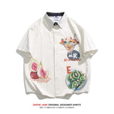 Men T-Shirts Summer Short Sleeve Shirt Male Couple Loose Casual