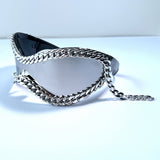 Trendy Punk Glasses Metal Chain Decoration Y2K