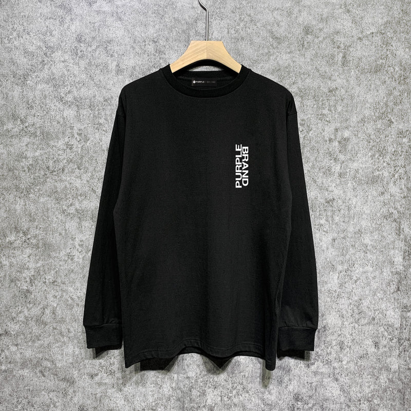 Purple Brand Long Sleeve T-Shirt Fashion Loose Long Sleeve Top