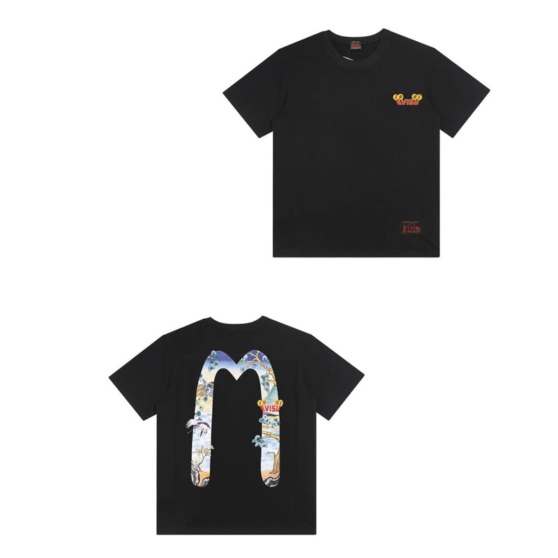 Evisu T Shirts Loose Versatile Casual T Shirts