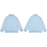 Palm Angle Sweatshirt Palm Angels Striped Stand Collar Jacket for Men and Women Couple Loose Sports Jacket