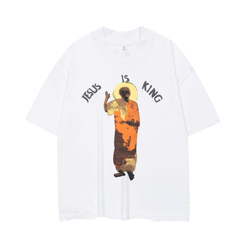 Jesus Is King T Shirt American Fashion Brand Cpfm Kanye Jesus Is King High Street Short Sleeve T-shirt Men and Women