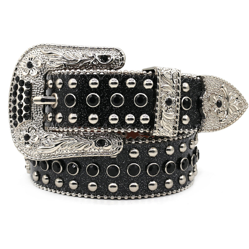 Hip-hop punk rhinestone belt punk style