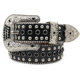Hip-hop punk rhinestone belt punk style