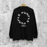 Purple Brand Long Sleeve T-Shirt Fashion Loose Long Sleeve Top