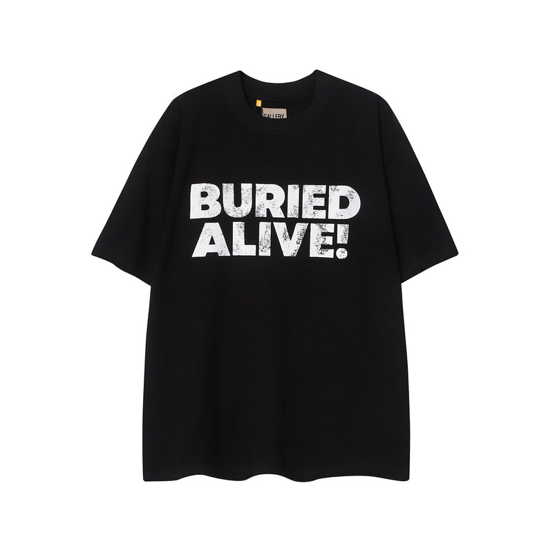 Gallery Dept T Shirts Short Sleeve Los Angeles Gallery Dept Male and Female Couples Wear Loose BF